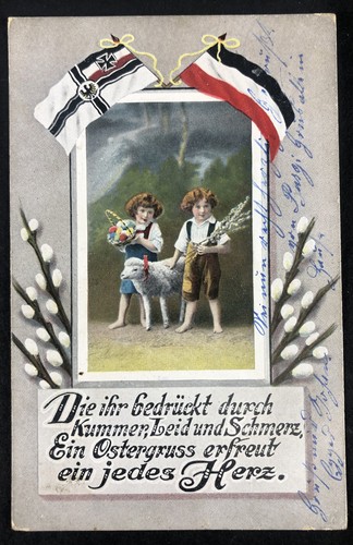 Patriotische osterkarte - ak,