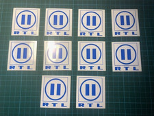 10 Aufkleber / Sticker von RTL