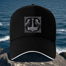 Wikinger Thor Hammer Rabe Cap