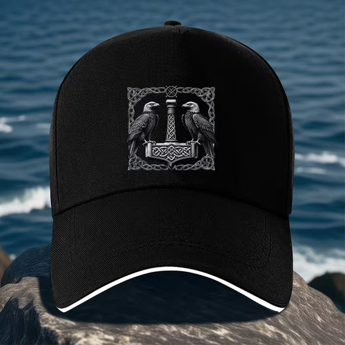 Wikinger thor hammer rabe cap - wikinger,