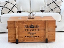 Truhe couchtisch holz massiv - couchtisch,