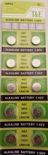10x AG 7 Uhrenbatterie V 395