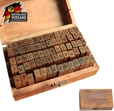 70-teiliger Holz Alphabet