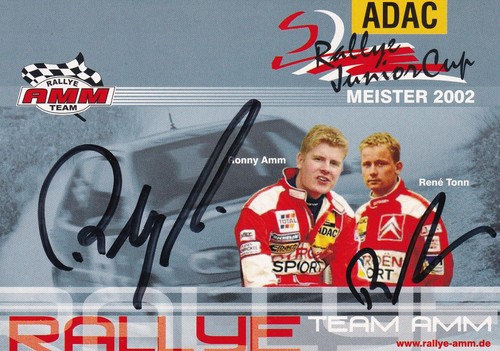 Autogramm ronny amm - ronny,