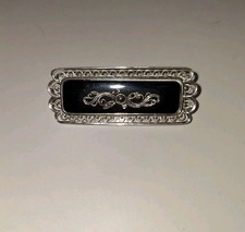 Vintage brosche mit onyx - mit,