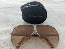 Originale Ferrari Sonnenbrille klappbar mit Etui, BRAUNE Tönung