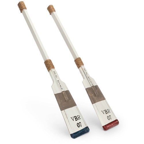 2er set deko paddel holz - deko,