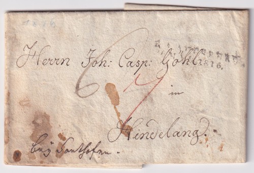 Vorphilatelie brief mit - vorphilatelie,