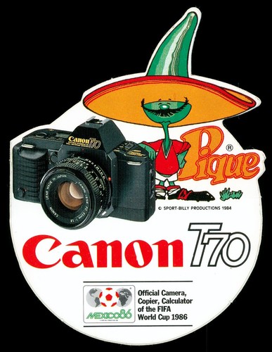 Werbe aufkleber canon - werbe,