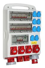 Baustromverteiler 63A Stromverteiler Stromkasten Steckdosenverteiler IP44 01655