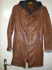 Damen Ledermantel mit