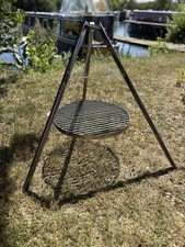 Outdoor Kochen BBQ Dreibein Feuerstelle | Klappbeine Stahlgrill 50cm 60cm 70cm