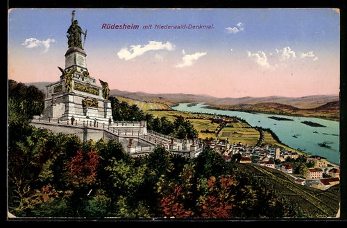 Rüdesheim niederwalddenkmal - rüdesheim,,