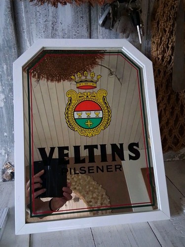 Vintage veltins werbespiegel - veltins,