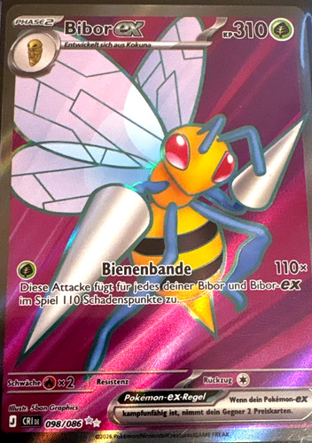 Pokémon karte bibor - bibor, ex