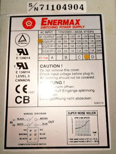 Netzteil enermax eg231p 230w - enermax,