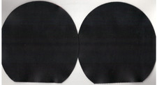 Tischtennisbelag Noppengummi 2 Stk. Schwarz
