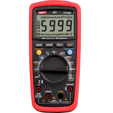Unit UT139C Digital Multimeter Strommessgerät AC/DC 10A 600V Ω HZ NCV Temperatur