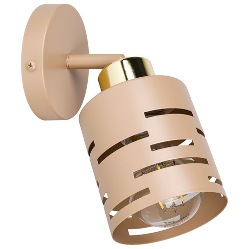 E27 wandleuchte beige gold - e27,