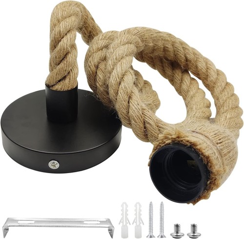 Hanfseil pendelleuchte e27 - hanfseil,