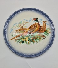 VARM ☆ Fasan ☆ Servierplatte ☆ handbemalt ☆ Ceramica Italy ☆ wie Neu 