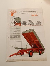 Original Prospekt Welger Anhänger Kipper DK 50 F Traktor Unimog...