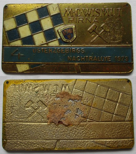 Ddr plakette wismut pirna - plakette,