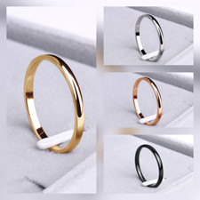 Edelstahl Ring Fingerring Gold