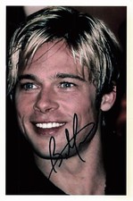 Brad Pitt UH Foto vom Original Autogramm UH #47
