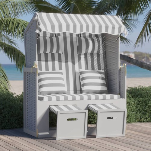 Strandkorb mit kissen poly - mit,