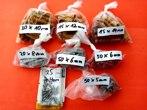 255 stück dübel - stück,