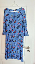 Schönes langärmeliges Kleid blau mit Mustern Gr. 38 von Gant