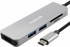 Inateck USB C Hub USB 3.1 Gen1, 4K HDMI, SD/Micro SD Kartenleser, 2 USB 3.0 Port