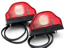 2 x LED Kennzeichenleuchte mit Rückleuchte 24V 12V LKW Nummerschildleuchte 