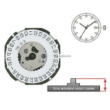3 Zeiger Quarzuhrwerk mit