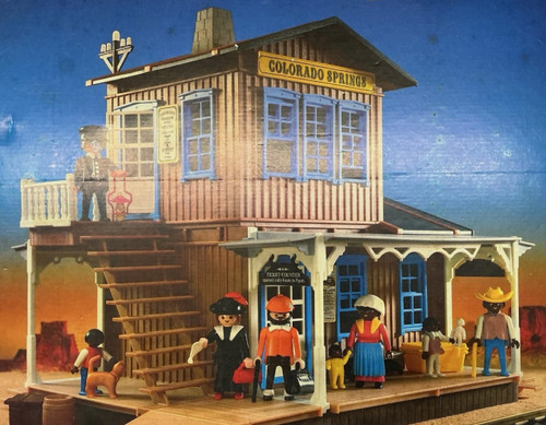 Playmobil western bahnhof - western,