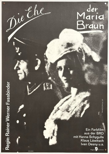 Ehe der maria braun filmposter - maria,