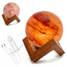 Salzkristall Kugel Leuchte