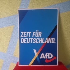 Original AfD Wahlplakat 2025 - Zeit für Deutschland 85x60cm 