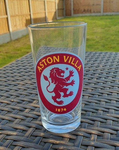 Aston villa fußball pint glas - villa,