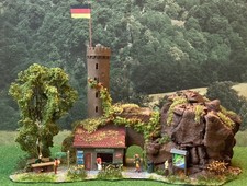 Aussichtsturm, Burgruine, Kiosk, Faller 291. Faller Felsen, TT / H0