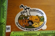 Alter Aufkleber Landwirtschaft Handwerk Technik Bau WAP Hochdruckreiniger
