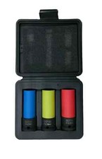 1/2" MPM Schlagschrauber Nußsatz 3tlg Alufelgen Kraft Steck-Nüsse 17 19 21