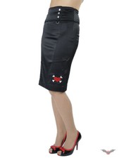 Gothic Rock schwarz knielang