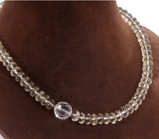 Bergkristall Rauchquarz Kette