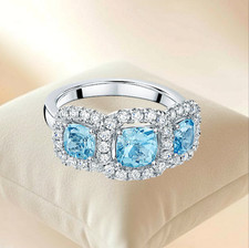 18 K Weißgold Lab Grown