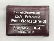 Antik Block Spiegel Werbung Goldschmidt Cafe Vaterland Kalender Handtasche Alt