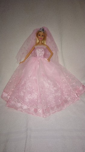Barbie puppen kleid rosa - barbie,