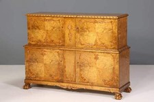 Traumhafter Chippendale Schrank Barock Stil Vertiko Highboard Englisch Antik 50s