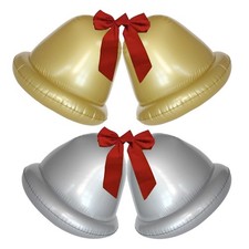 50 cm aufblasbare PVC-Doppelglocken-Weihnachtskugeln, Weihnachtsparty-Außendeko